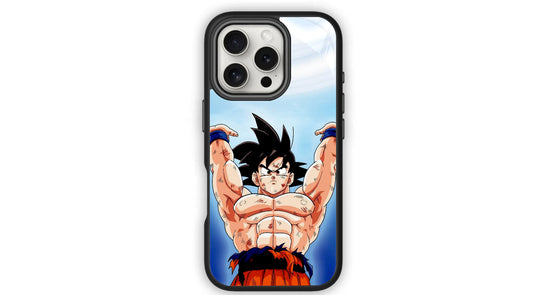 Goku Spirit Bomb Anime Phone Case – Dragon Ball Z Power Up Design