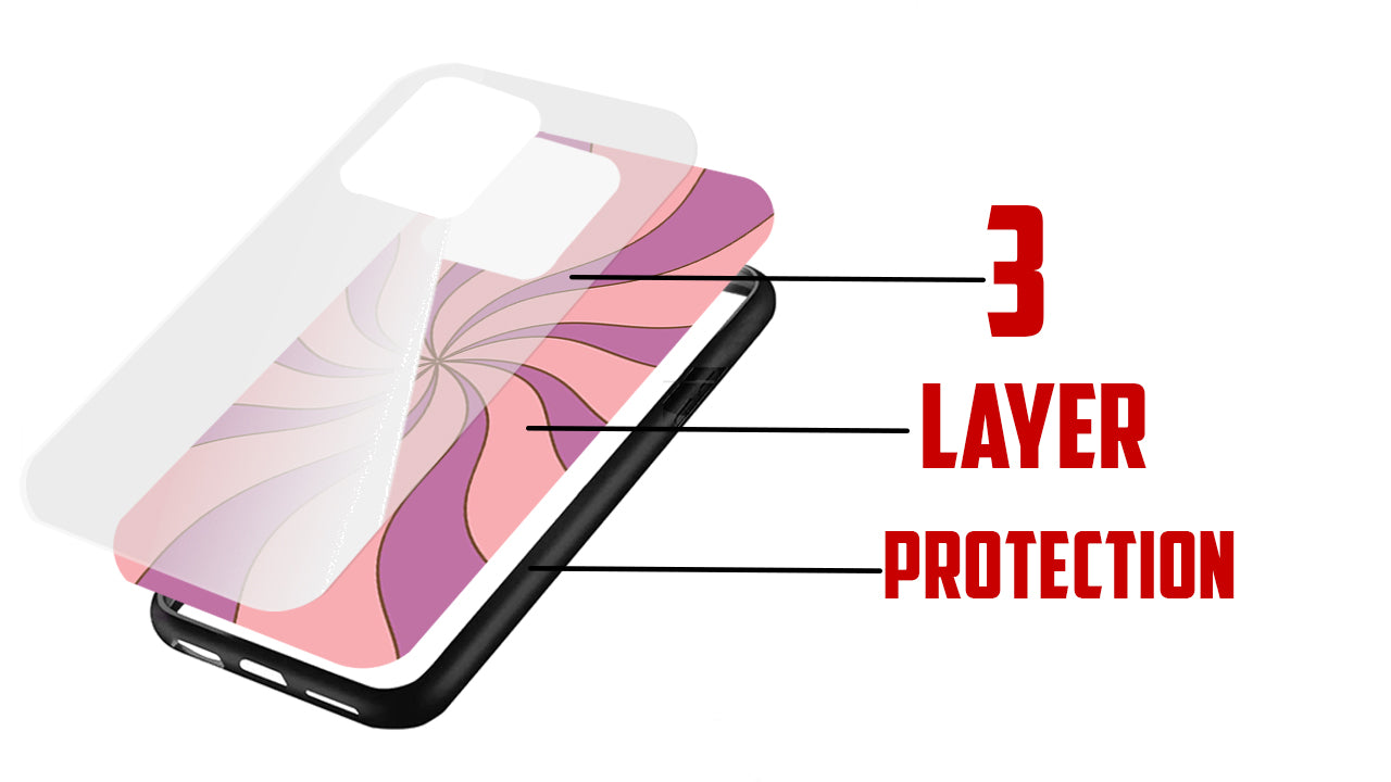 Retro Pink Purple Swirl Phone Case