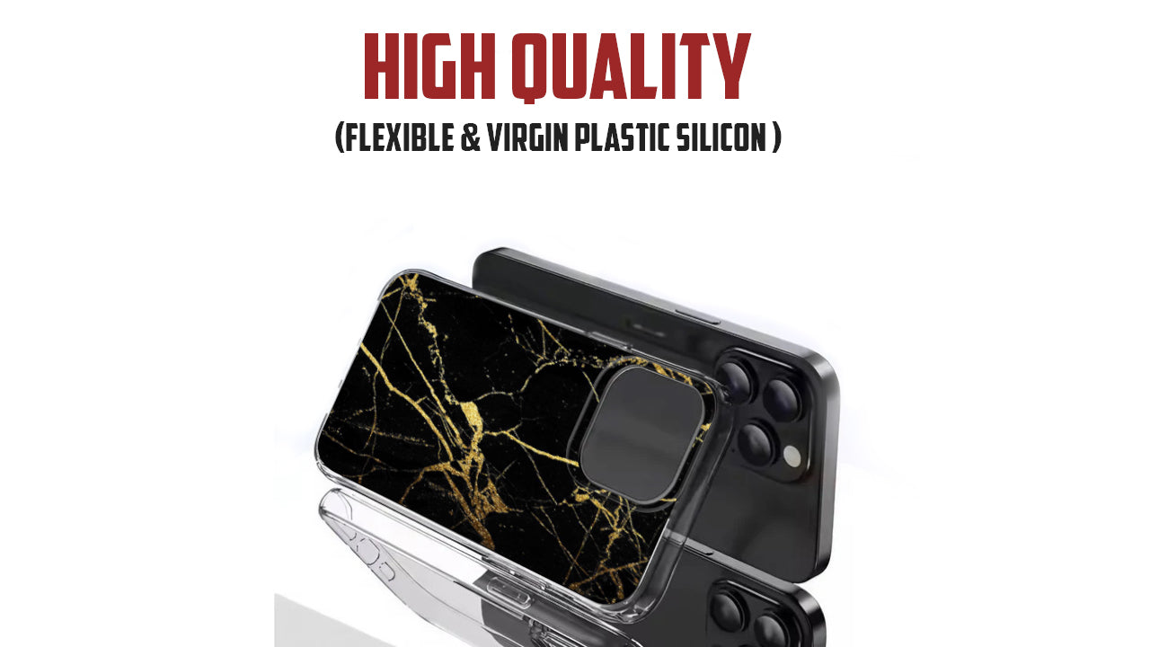 Luxurious Black Gold Marble Phone Case – Elegant Abstract Design