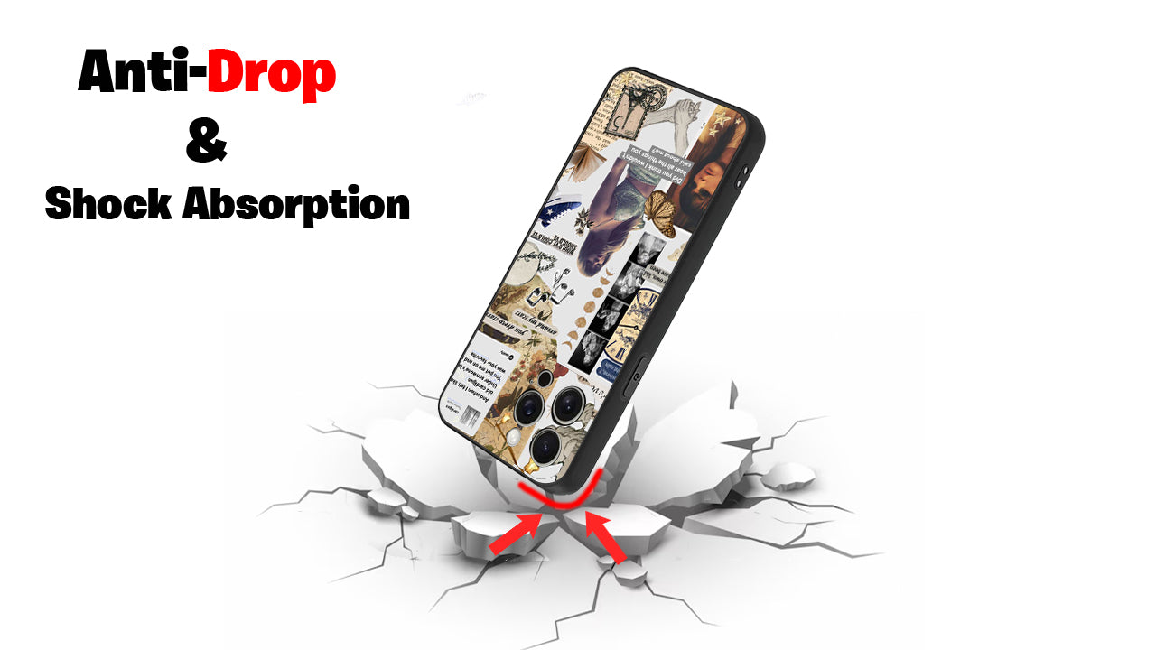 Taylor Swift Lyrical Aesthetic Phone Case – Music Collage Swiftie Design