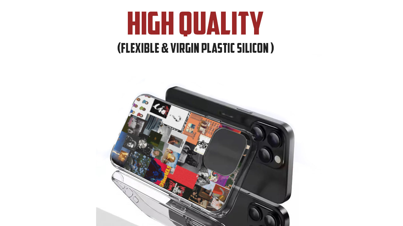 Vintage Music & Pop Culture Collage Phone Case – Retro Art Design