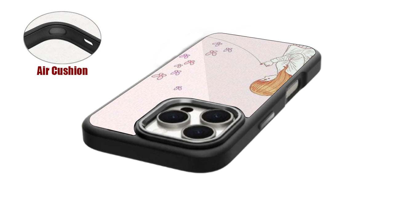 ed String of Fate Anime Phone Case – Pastel Aesthetic Girl & Butterflies