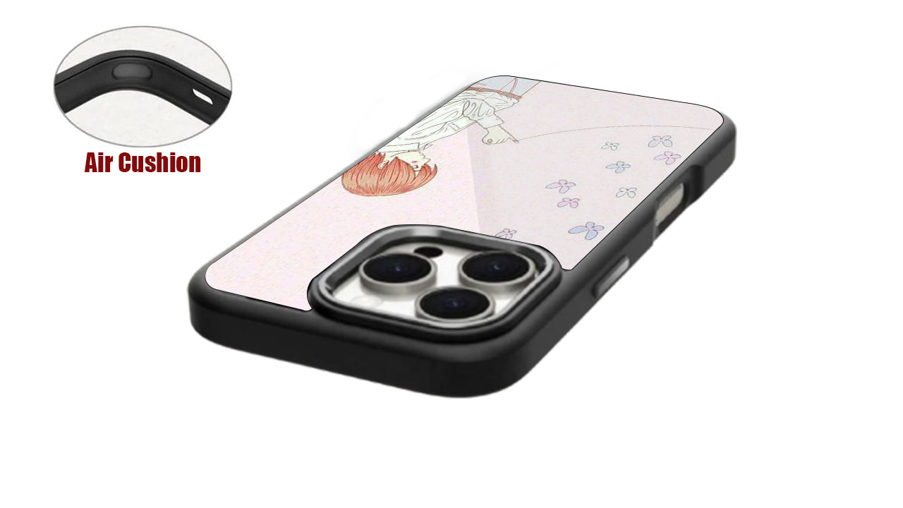 Red String of Fate Butterfly Phone Case – Soft Anime Aesthetic Boy Art