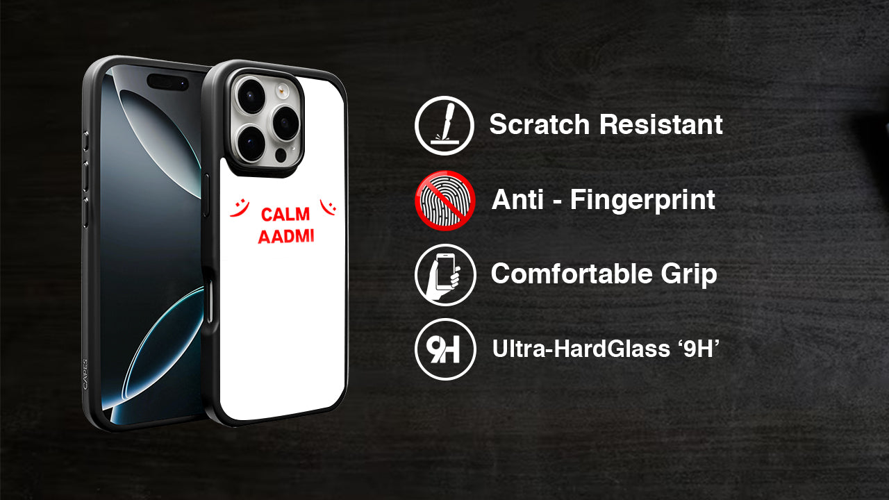 "Calm Aadmi" Phone Case – Chill Vibes & Minimalist Design