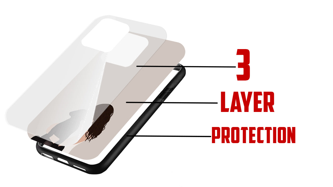 Minimalist Dog Lover Art Phone Case – Hugging Pet Illustration