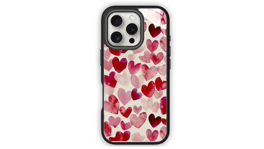 Watercolor Hearts Aesthetic Phone Case