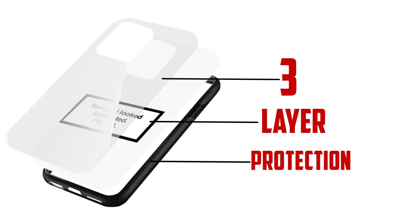 "Sorry If I Looked Interested" Funny Quote Phone Case – Sarcastic Humor