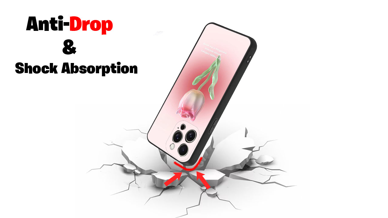 3D Tulip Phone Case – Positive Vibes & Floral Aesthetic