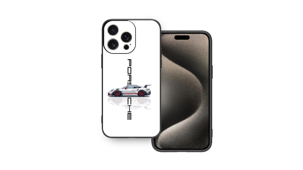 Sleek Porsche Logo Phone Case – Minimalist Supercar Design