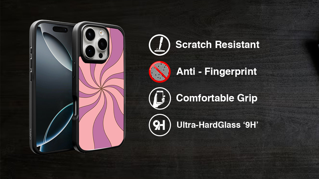 Retro Pink Purple Swirl Phone Case