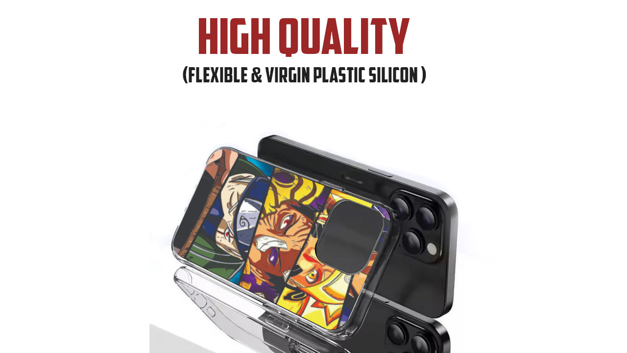 Shinobi Trio Anime Phone Case – Bold Split Panel Ninja Design
