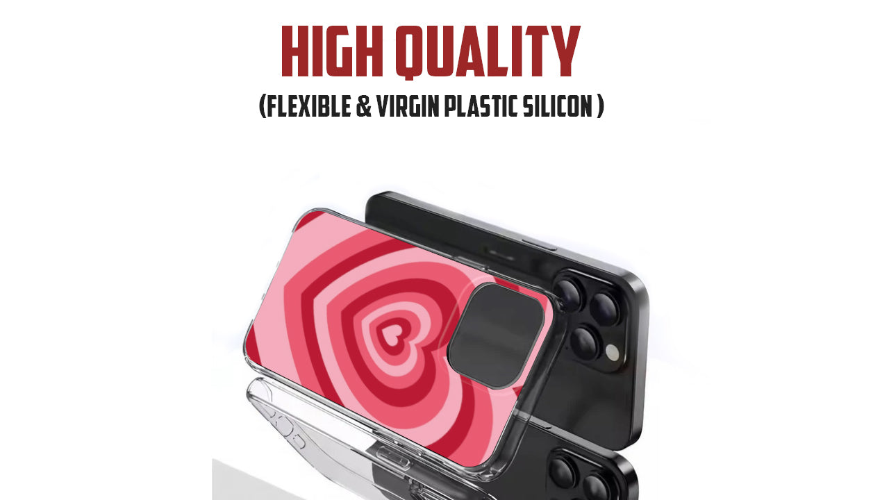 Red Gradient Heart Phone Case – Aesthetic Love Core Design