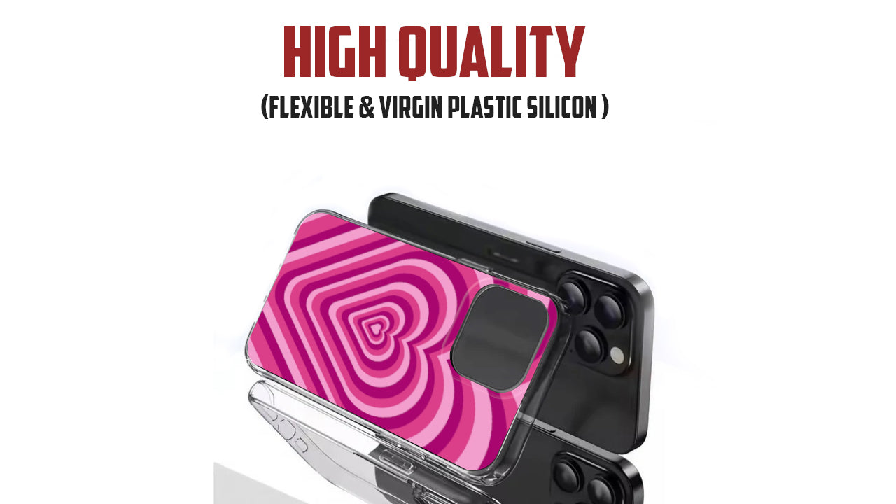 Bubblegum Pink & Purple Heart Phone Case – Y2K Aesthetic Design