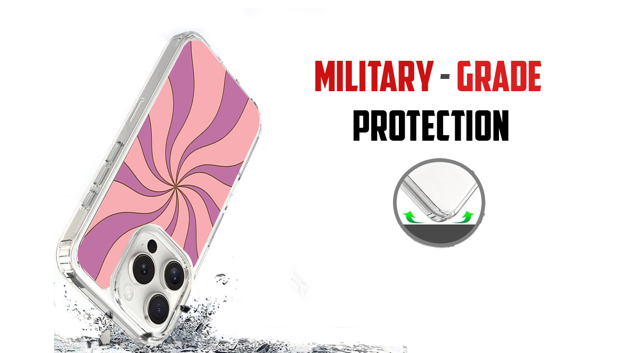 Retro Pink Purple Swirl Phone Case