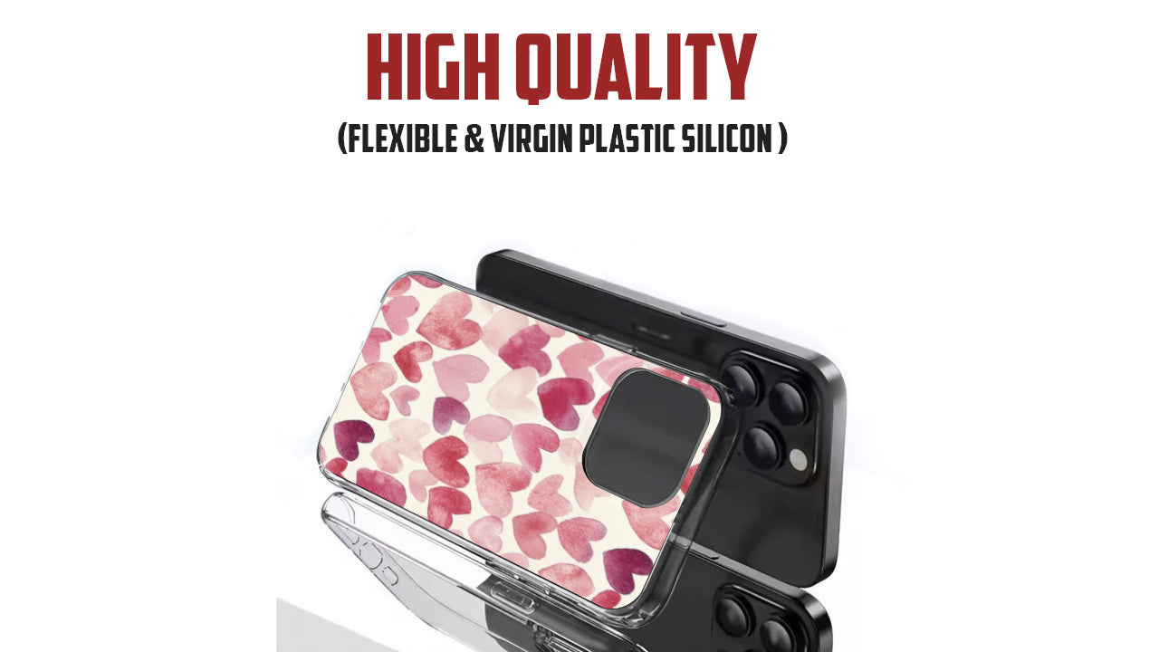 Watercolor Hearts Aesthetic Phone Case
