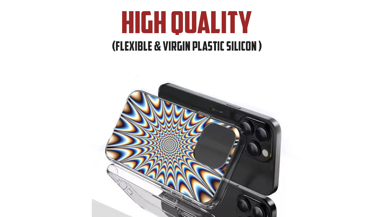Hypnotic Optical Illusion Phone Case – Vibrant Psychedelic Art Design