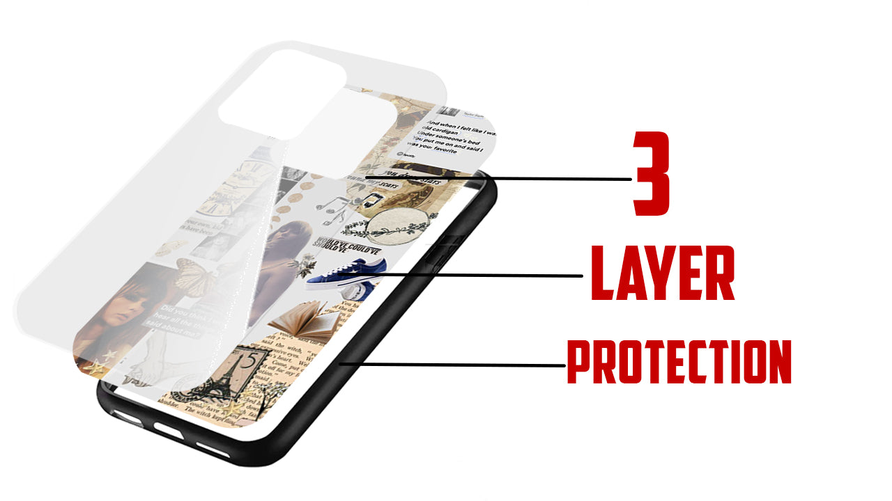 Taylor Swift Lyrical Aesthetic Phone Case – Music Collage Swiftie Design