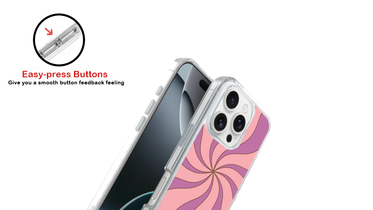 Retro Pink Purple Swirl Phone Case