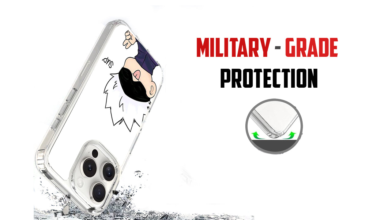 Gojo Satoru Chibi Phone Case – Jujutsu Kaisen Anime Fan Art