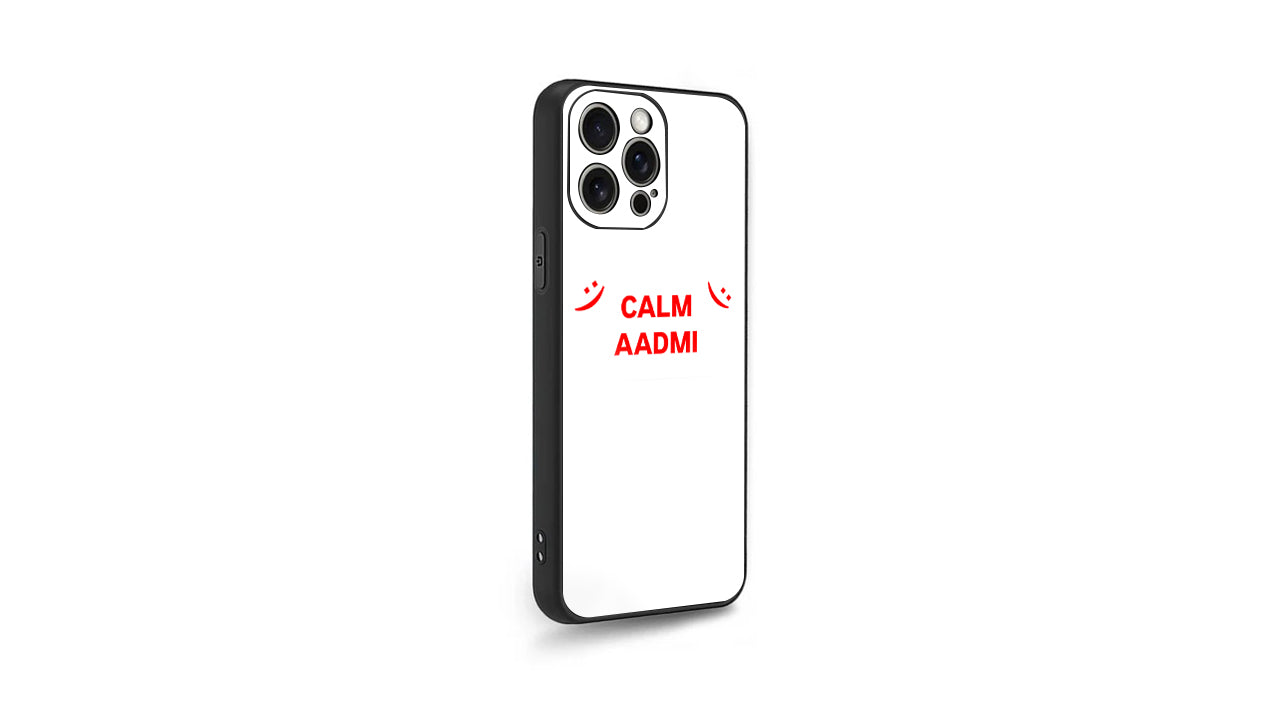 "Calm Aadmi" Phone Case – Chill Vibes & Minimalist Design