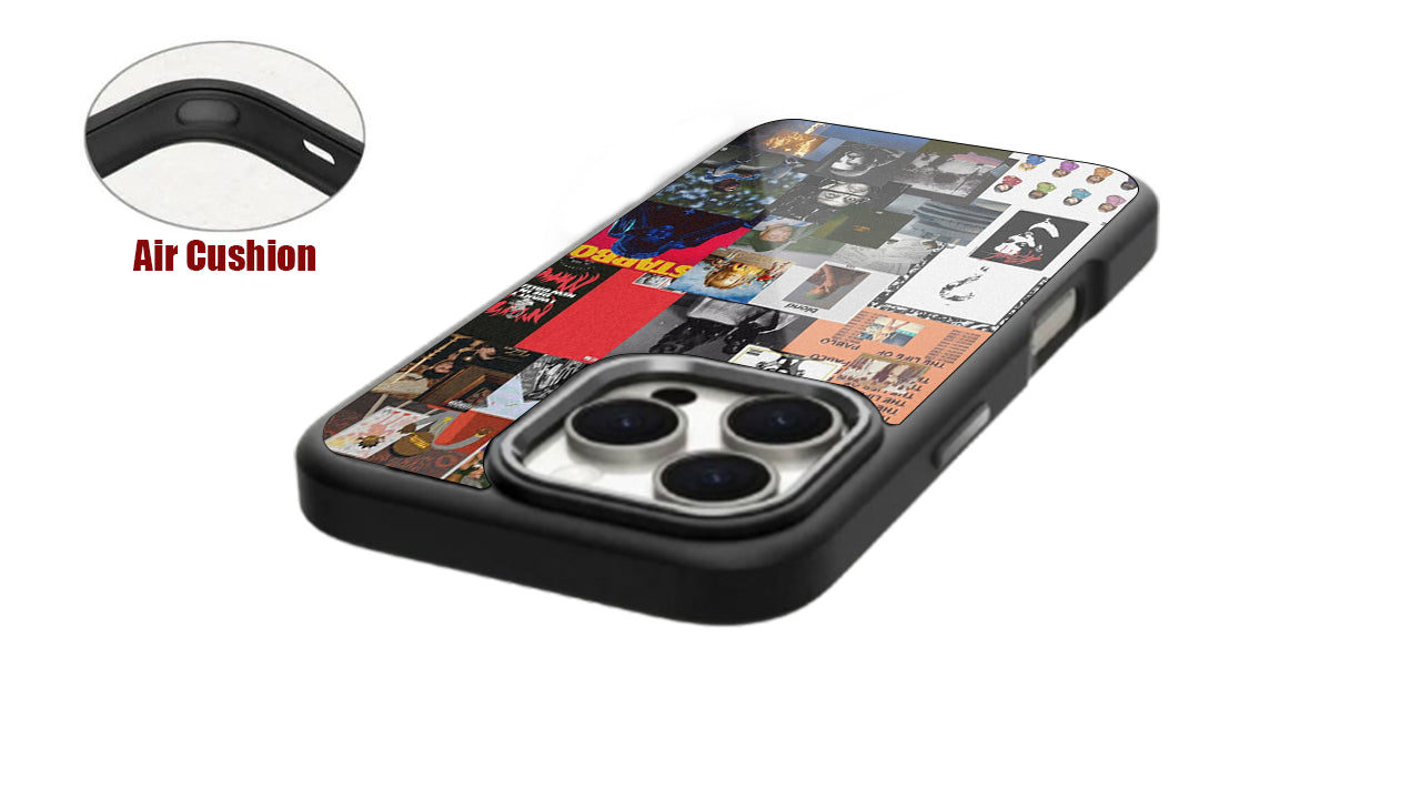 Vintage Music & Pop Culture Collage Phone Case – Retro Art Design