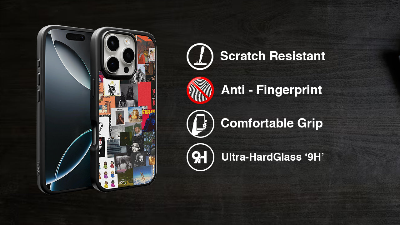 Vintage Music & Pop Culture Collage Phone Case – Retro Art Design