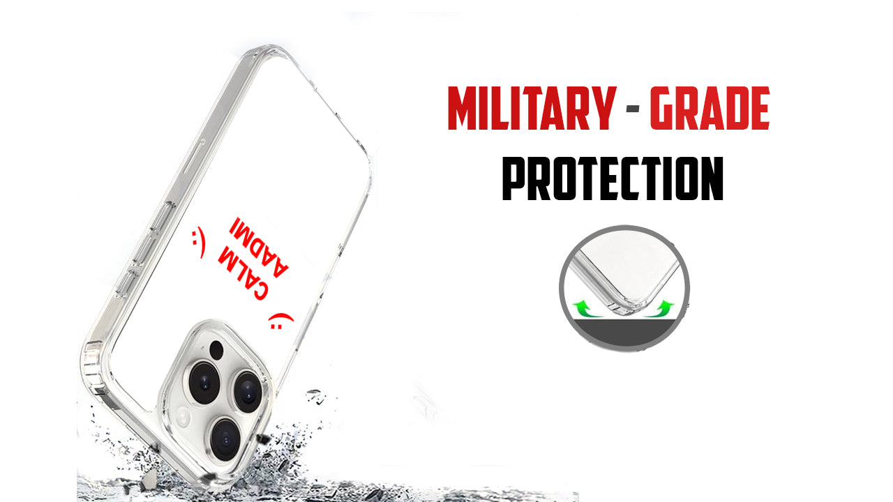 "Calm Aadmi" Phone Case – Chill Vibes & Minimalist Design