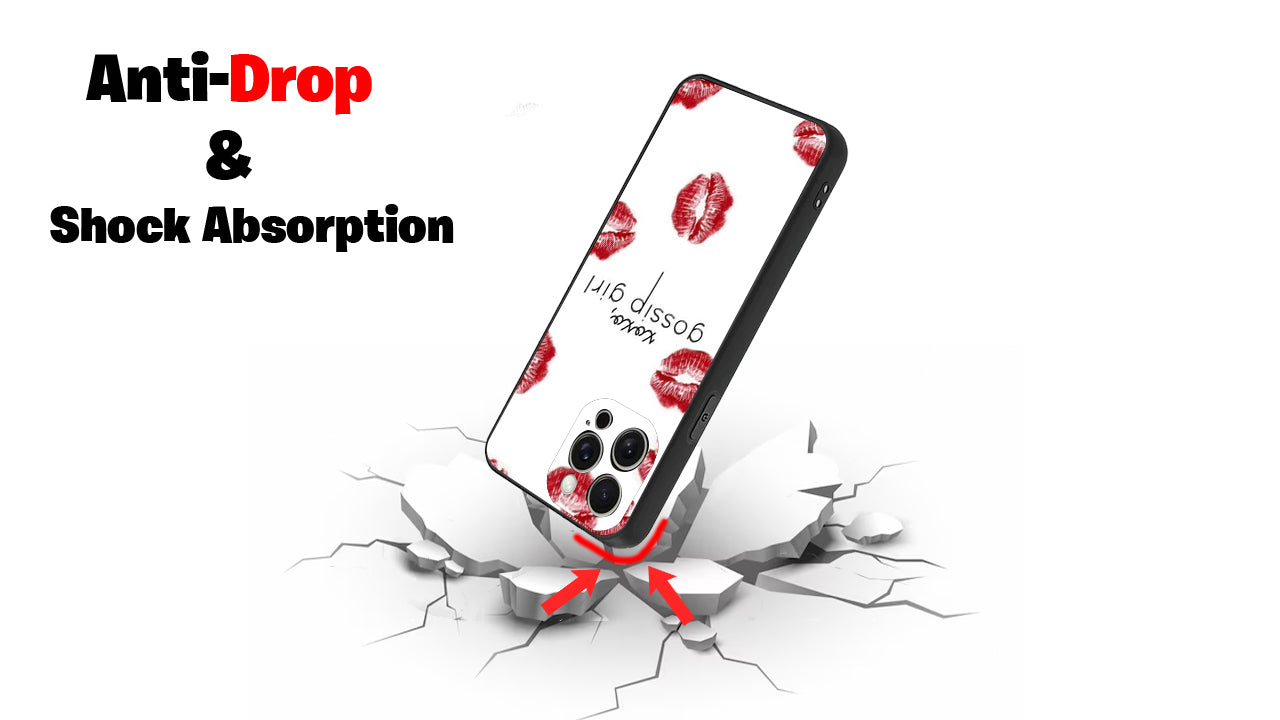 XOXO Gossip Girl Iconic Red Lips Phone Case – Pop Culture Design