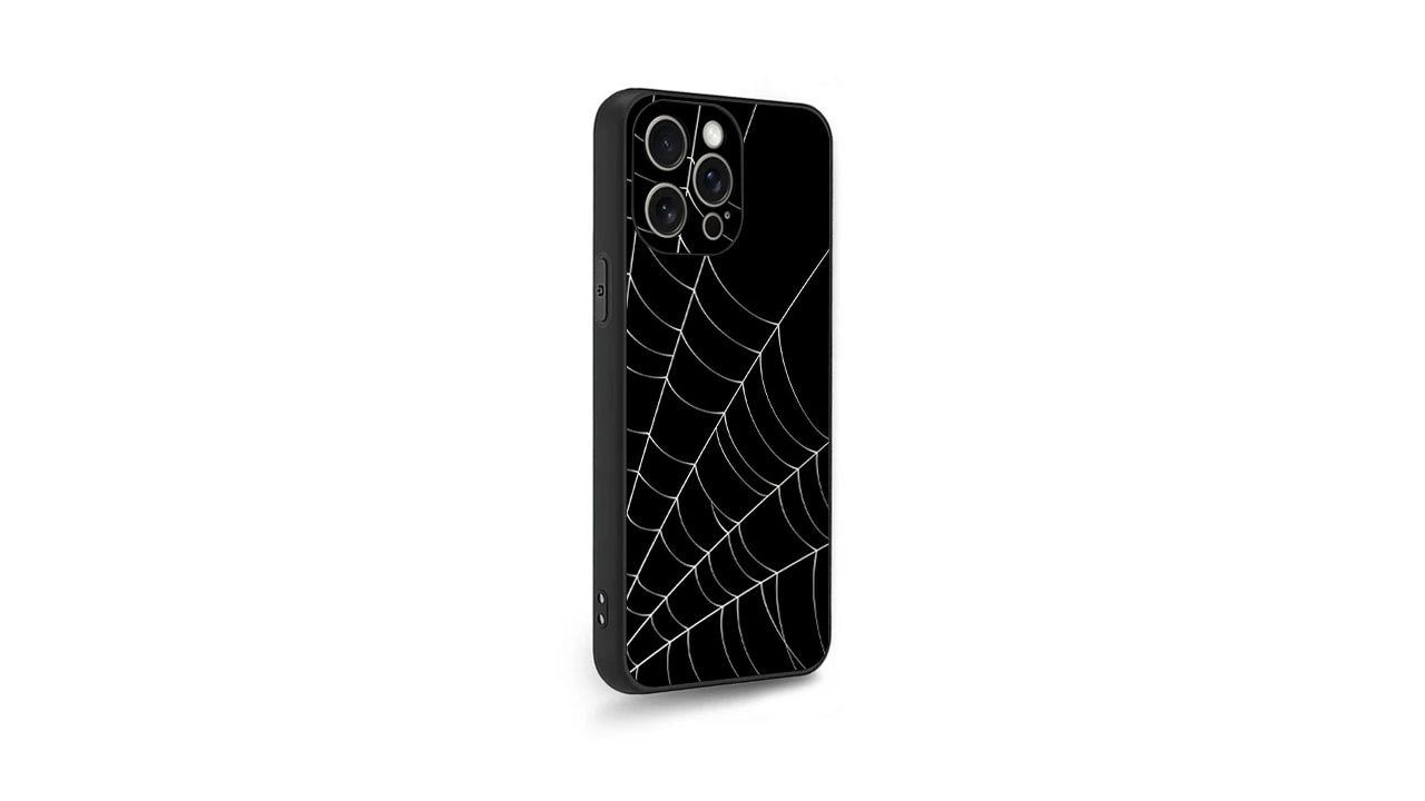 Spooky Spider Web Phone Case – Gothic Halloween Aesthetic Design
