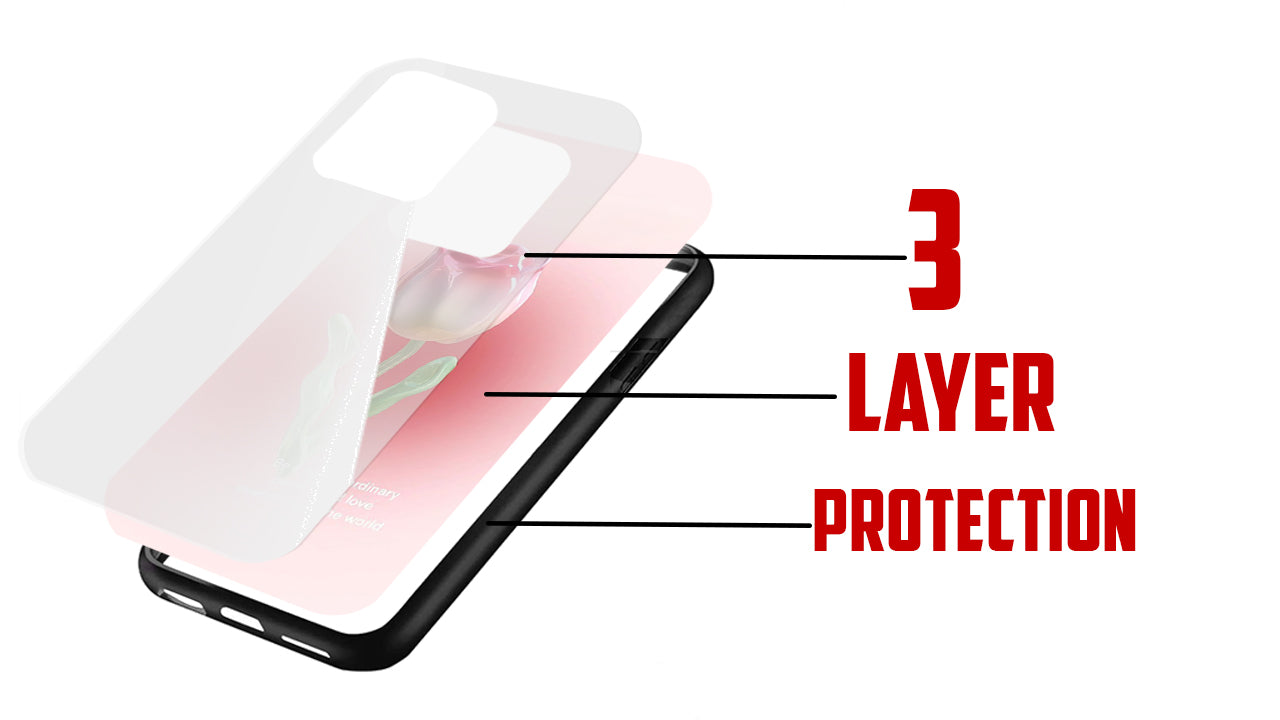 3D Tulip Phone Case – Positive Vibes & Floral Aesthetic