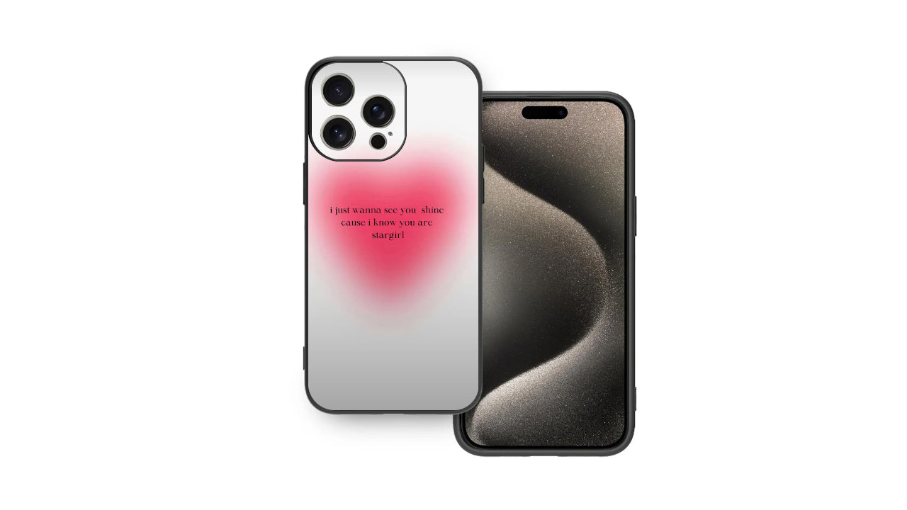 "Stargirl Shine" Pink Aura Gradient Aesthetic Phone Case