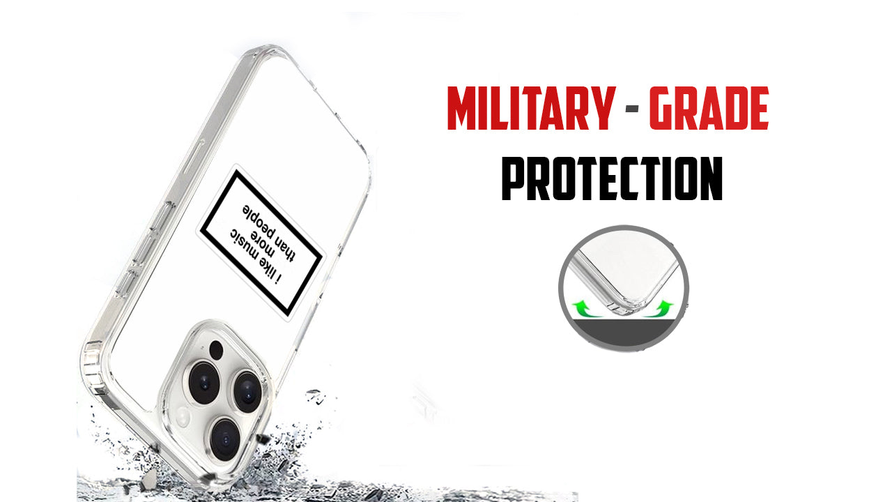 "I Like Music More Than People" Quote Phone Case – Music Lover Essential