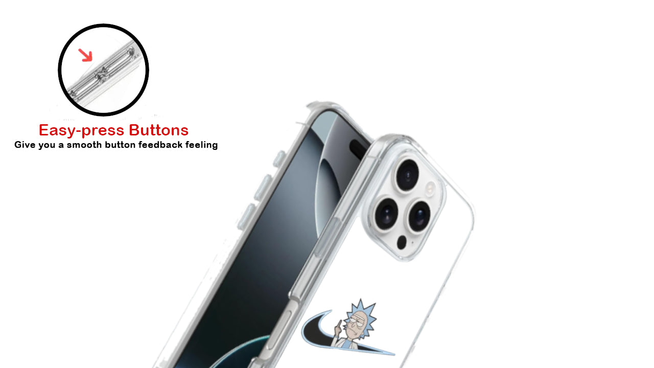 Rick and Morty Nike Swoosh Parody Phone Case – Cartoon Fan Design