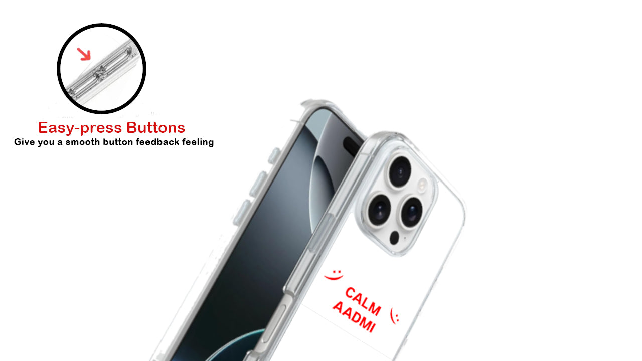 "Calm Aadmi" Phone Case – Chill Vibes & Minimalist Design