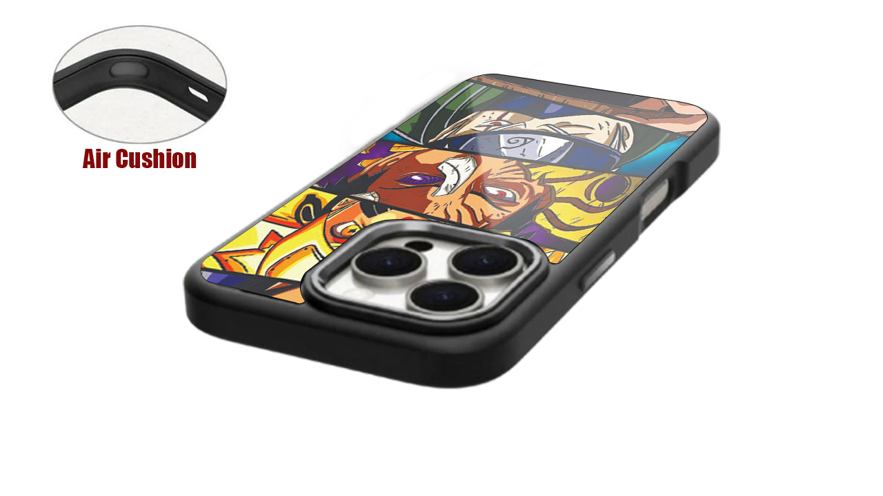 Shinobi Trio Anime Phone Case – Bold Split Panel Ninja Design
