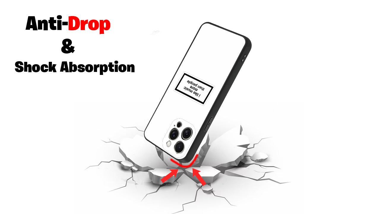 "I Like Music More Than People" Quote Phone Case – Music Lover Essential