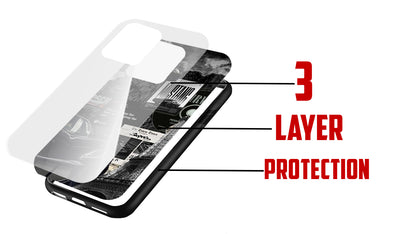 Vintage Car Enthusiast Phone Case – Mustang Supra Racing Collage