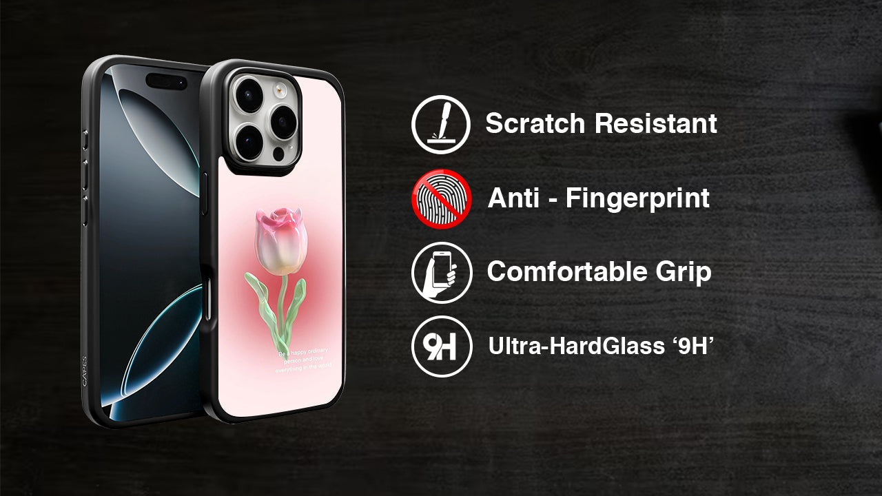 3D Tulip Phone Case – Positive Vibes & Floral Aesthetic