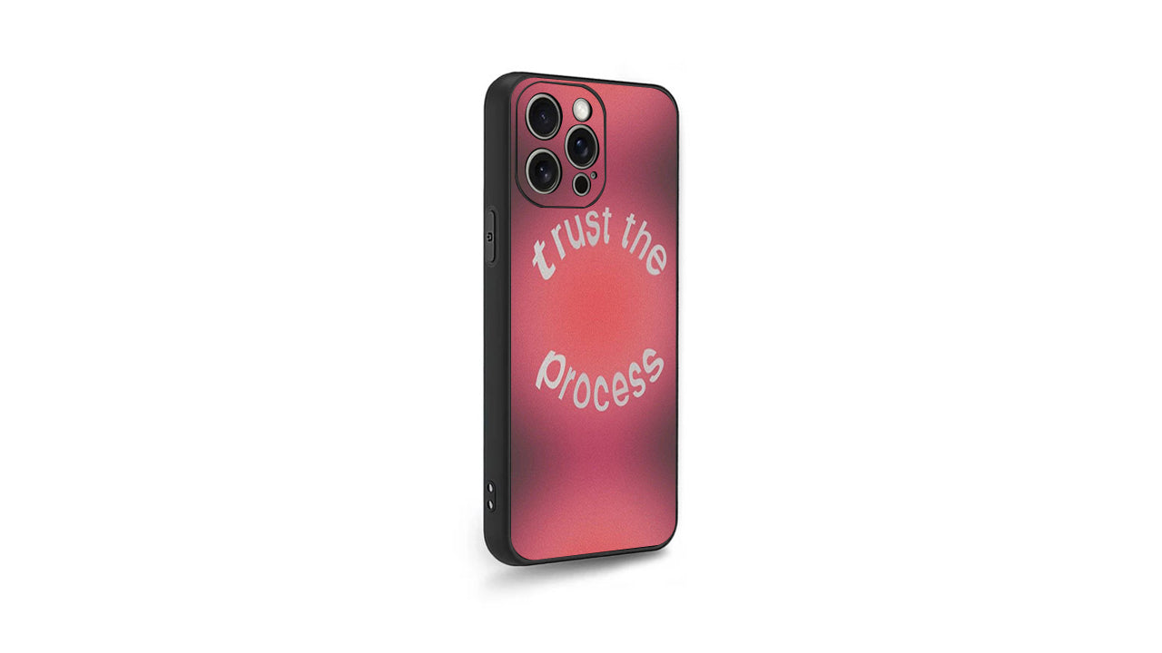 Trust The Process Aesthetic Phone Case – Gradient Positive Vibes
