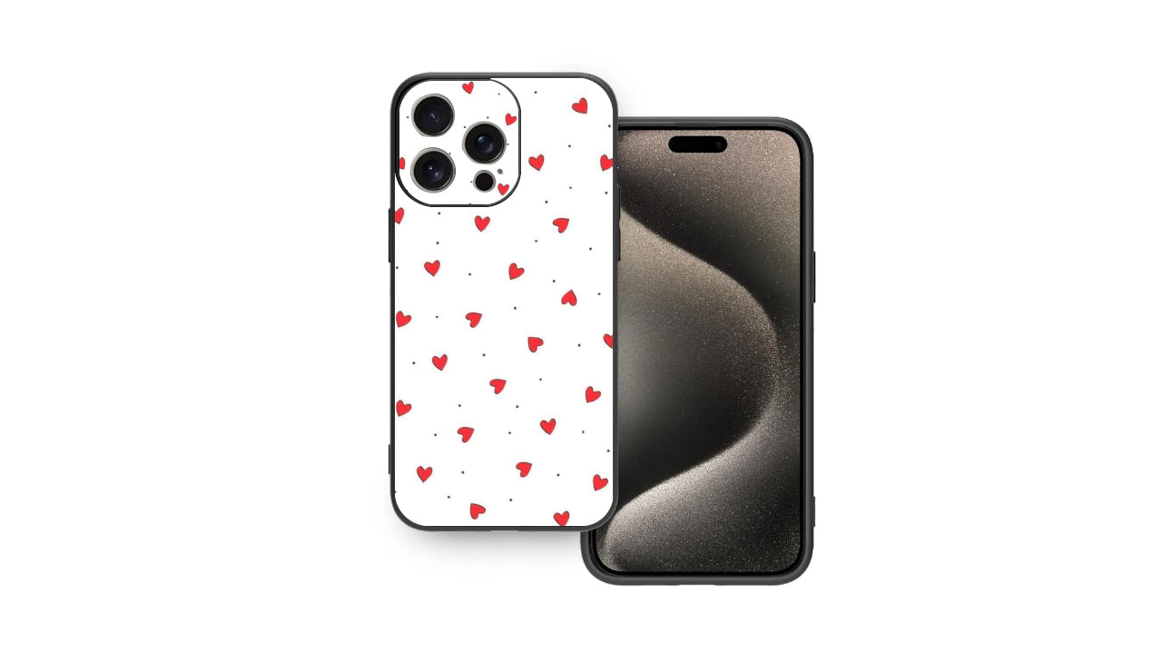 Cute Red Hearts Pattern Phone Case – Sweet & Aesthetic Love Design