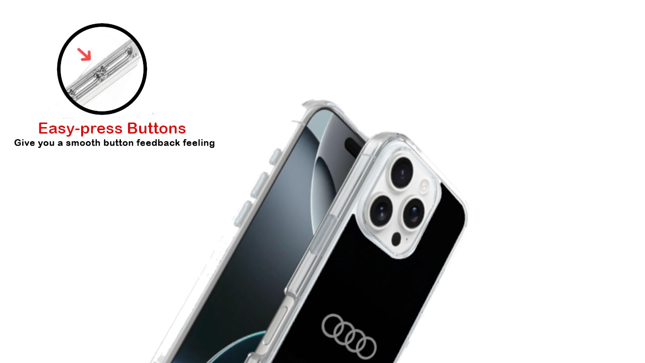 Audi R8 Supercar Logo Phone Case – Luxury Sport Car Design