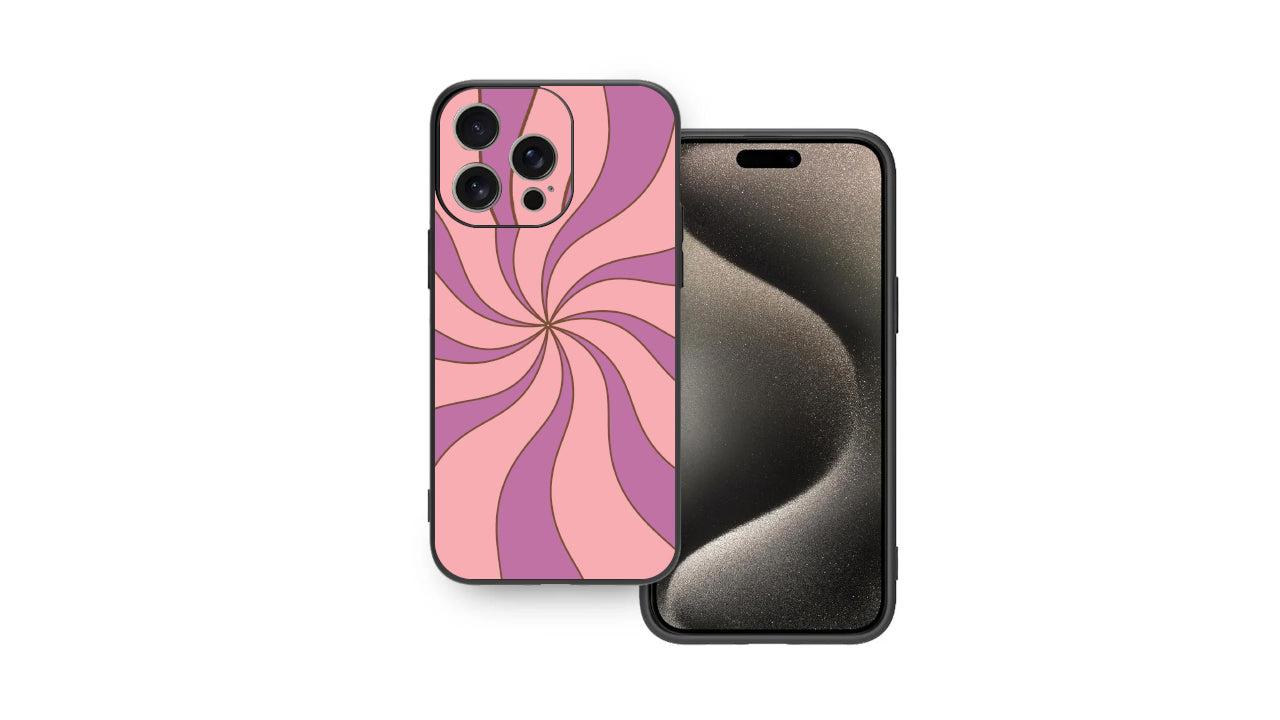 Retro Pink Purple Swirl Phone Case