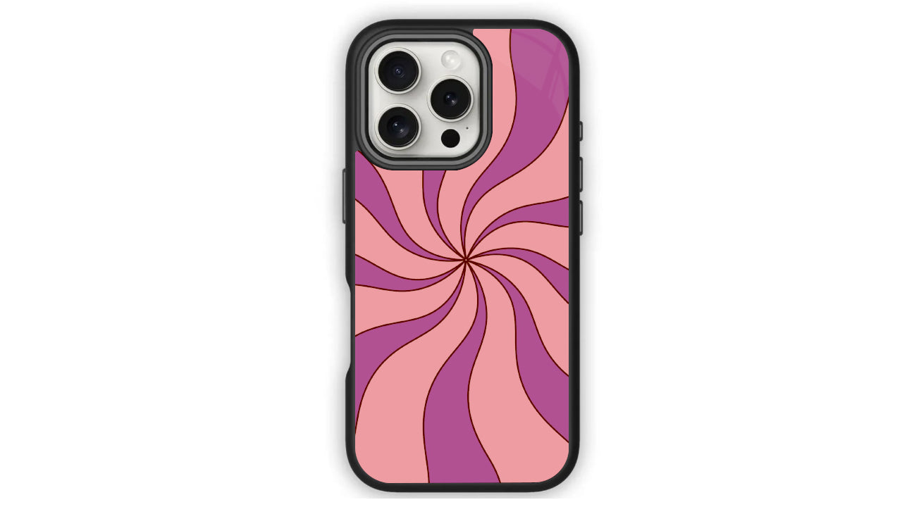 Retro Pink Purple Swirl Phone Case