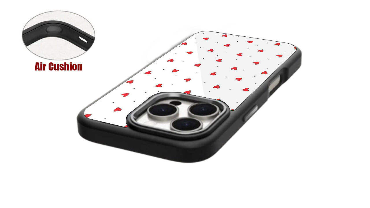 Cute Red Hearts Pattern Phone Case – Sweet & Aesthetic Love Design