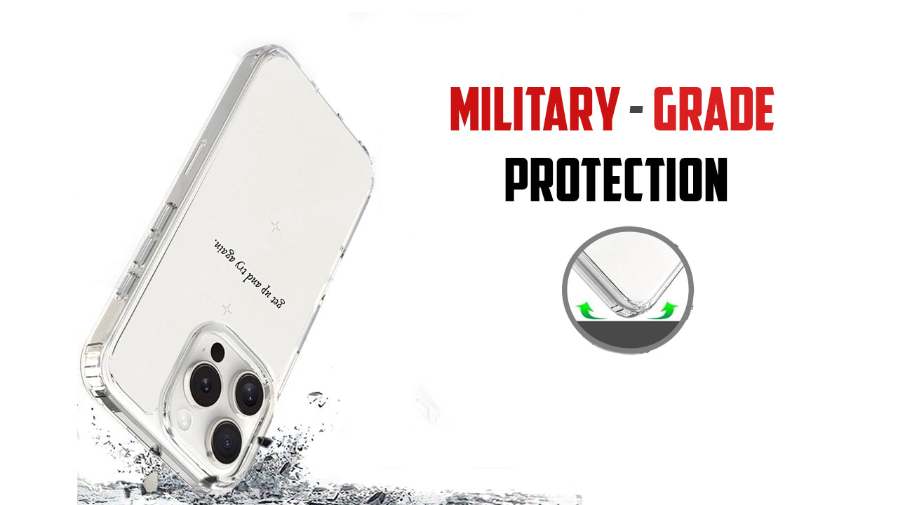 Get Up And Try Again Motivational Phone Case – Resilience & Positivity