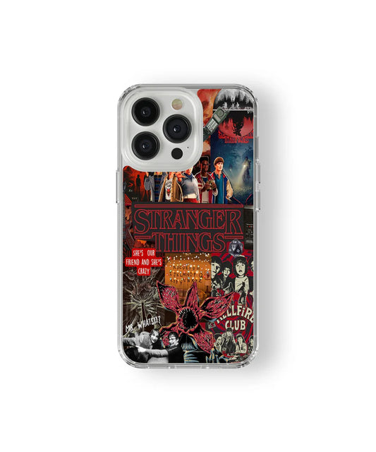 Stranger Things Collage Phone Case – Hellfire Club Retro Aesthetic Cover