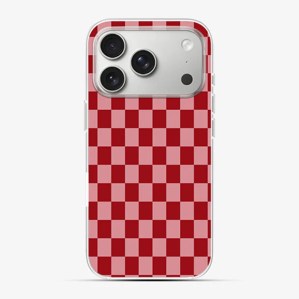 Pink Red Checkerboard Case