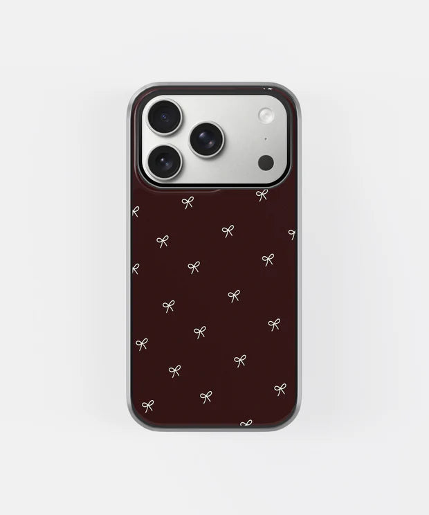 Cute Bow Pattern Phone Case – Aesthetic Y2K Soft Girl Cover
