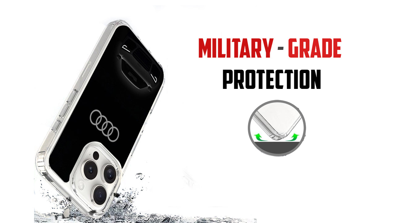 Audi R8 Supercar Logo Phone Case – Luxury Sport Car Design