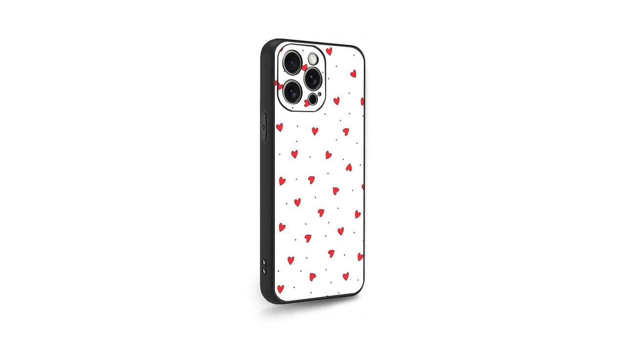 Cute Red Hearts Pattern Phone Case – Sweet & Aesthetic Love Design